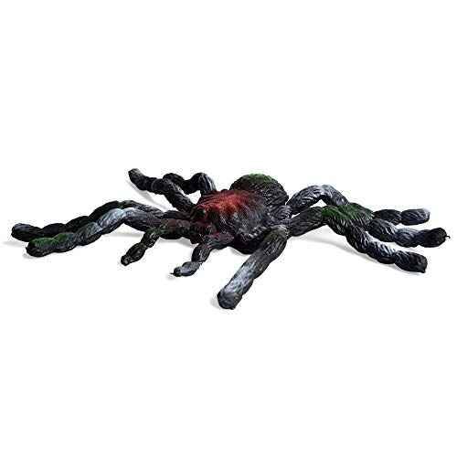 BOHS Rubber Jiggly Spider - Stretch & Squeeze - Realistic Big Soft Stretchy - Halloween Squishy Toy - Prank Bugs - Image 1