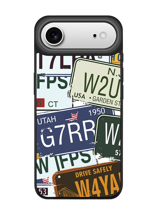 Stylizedd iPhone Air Case, [Compatible with MagSafe] Slim Magnetic cover Phone Case iPhone Air -Number Plates - Image 1