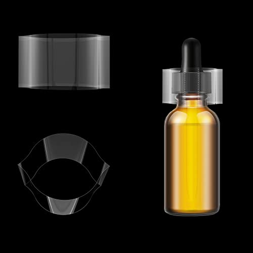 AOUKAR Shrink Wrap Bands for Bottles Jars Seals Shrinkable Plastic Sealer Heat Shrink Bands Cap Seal for Jars Bottles Mouth Shrink Bag Refillable Shrink Wrap Container（200 Pieces，3.35 X 1.3 Inch，85 x 33mm） - Image 5