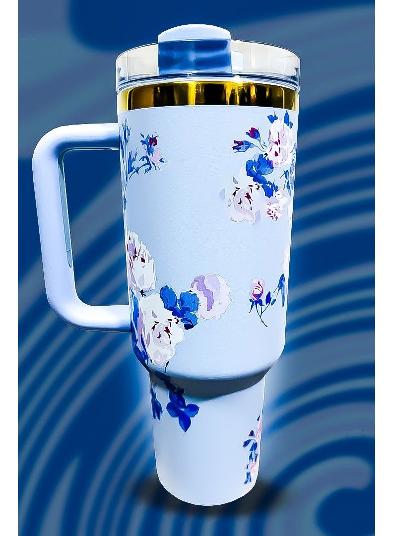 Stanley Stanley 40oz Tumbler Stainless Steel Insulated Travel Mug with Reusable Straw BPA Free Eco Friendly and Dishwasher Safe Equipped with Leakproof FlowState Lid and Double Wall Insulation Keeps Beverages Hot for 16 Hours and Cold for 24 Hours Slim Base Fits Most Car Cup Holders with Durable Ergonomic Handle for Daily Commute Travel or Outdoor Adventures  - Image 3