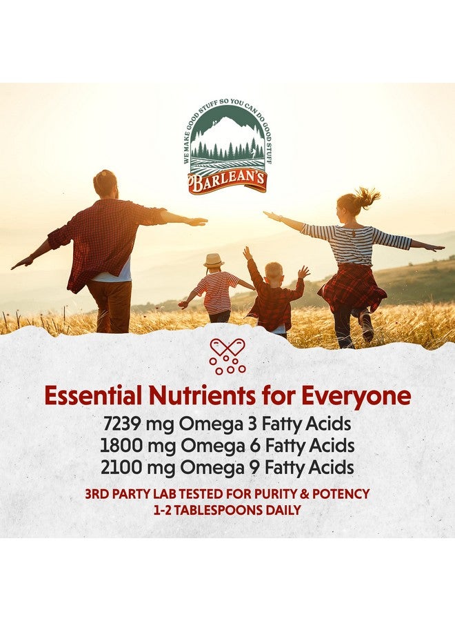 Barlean's Organic Lignan Omega 3 Flaxseed Oil Liquid Supplement for Men and Women, Cold Press Flax Seeds, 7230mg ALA Fatty Acid, Vegan and Gluten Free, 32 oz - Image 5