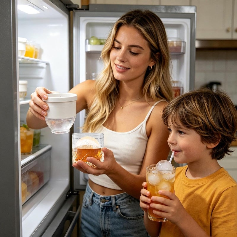 Ice Mould – Stackable Silicone Mould – Reusable for Freezer, Cocktail, Coffee, Drinks, Bar, Birthday, Summer and Camping - Image 2