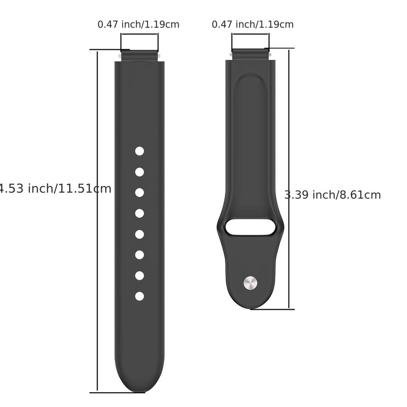 حزام معصم بديل من السيليكون مع إبزيم لسوار Xiaomi Redmi Band 2 8 Active الذكي للرجال والنساء، ملحق تتبع اللياقة البدنية الرياضية، أخضر داكن - Image 2