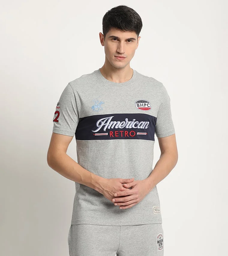 Beverly Hills Polo Club Printed Crew Neck Short Sleeves T-Shirt
