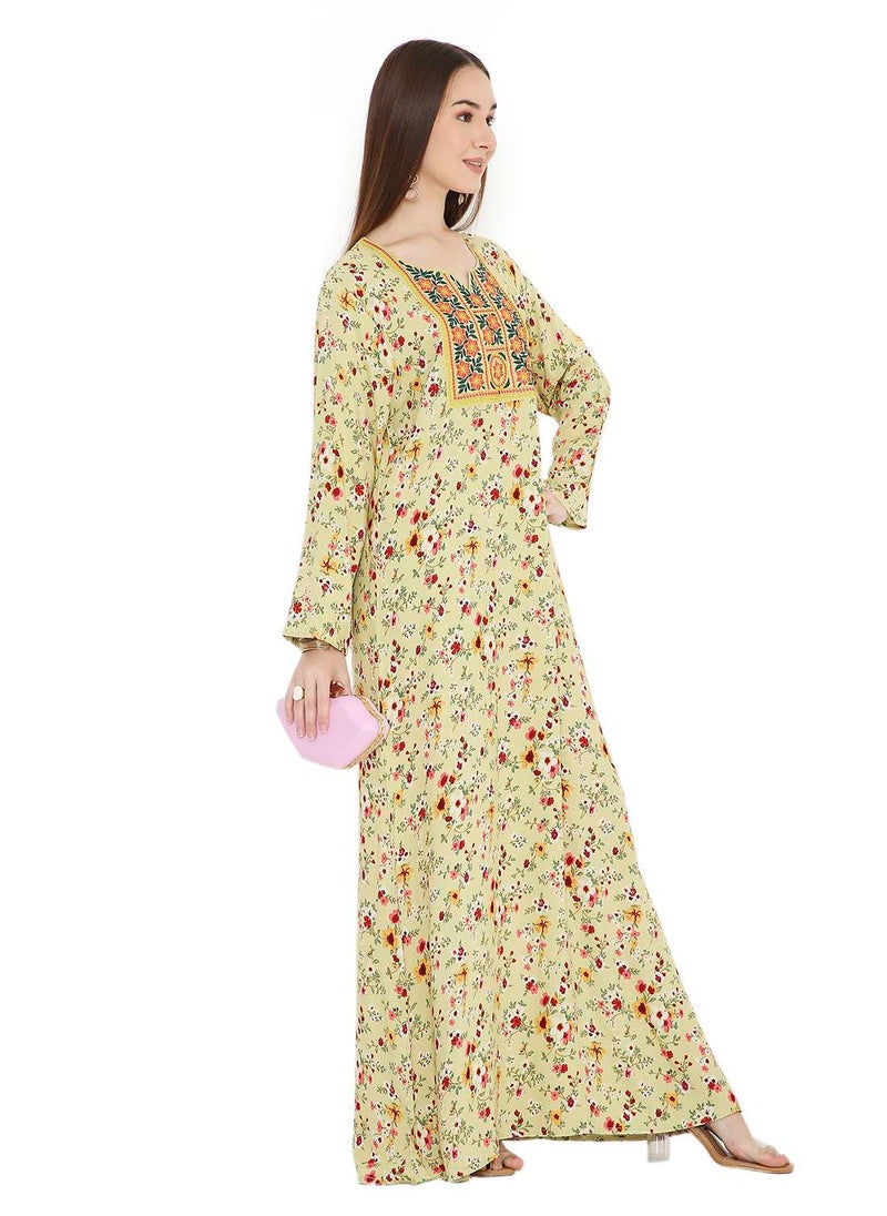 UNIQUE LONG PRINTED WITH STYLISH MULTICOLOUR THREAD EMBROIDERY ELEGANT ARABIC KAFTAN JALABIYA DRESS - pzsku/ZBC1EB7AFFDBB9FD28657Z/45/_/1739960876/a459dfca-8961-4ee9-9d15-147fa00afa58