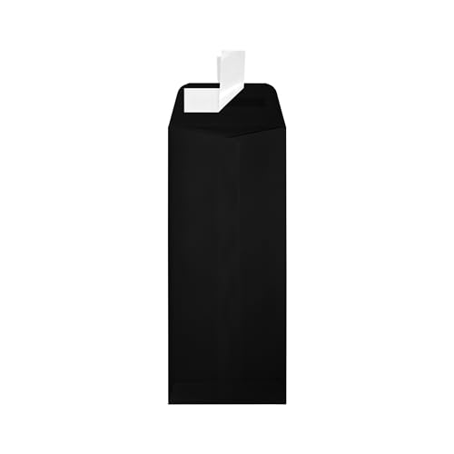 LUXPaper #10 Policy Business Envelopes | Peel & Press | 4 1/8" x 9 1/2" | Midnight Black | 80lb. Text | 50 Qty - Image 4