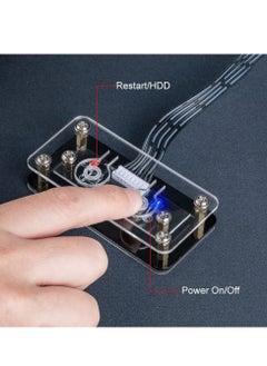 Y&D Desktop Computer Power Button PC Switch External Supply Restart for Case Motherboard On Off SW Cables  - Image 2