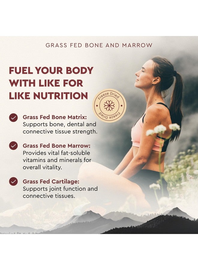 Ancestral Supplements Grass Fed Beef Bone and Marrow Supplement, 3000mg, Skin, Oral Health, and Joint Support Supplement, Promotes Whole-Body Wellness, Non GMO Whole Bone Extract, 180 Capsules - Image 4