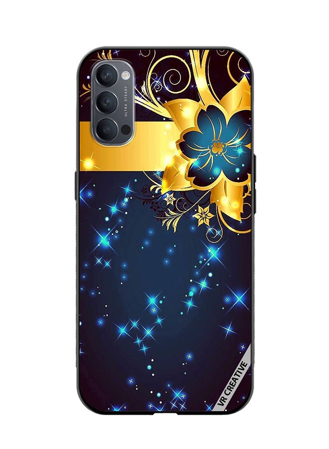 VR CREATIVE Protective Case Cover For Oppo Reno4 Pro 5G Flower Design Multicolour - Image 1