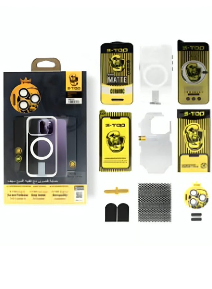 اس-توب حزمة الحماية المتكاملة 10 في 1 لجهاز  آيفون 15 برو - Image 1