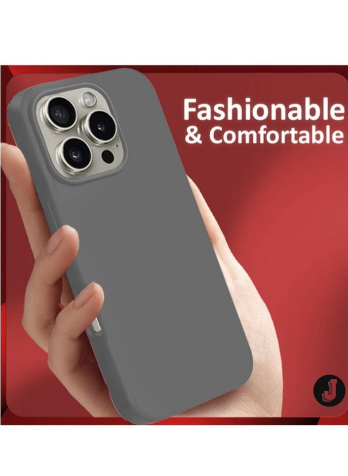 JAJEEK "New Liquid Silicone Case for iPhone 16 Pro Max – Ultra Slim, Soft Anti-Scratch Microfiber Lining & Drop Protection" - Image 3