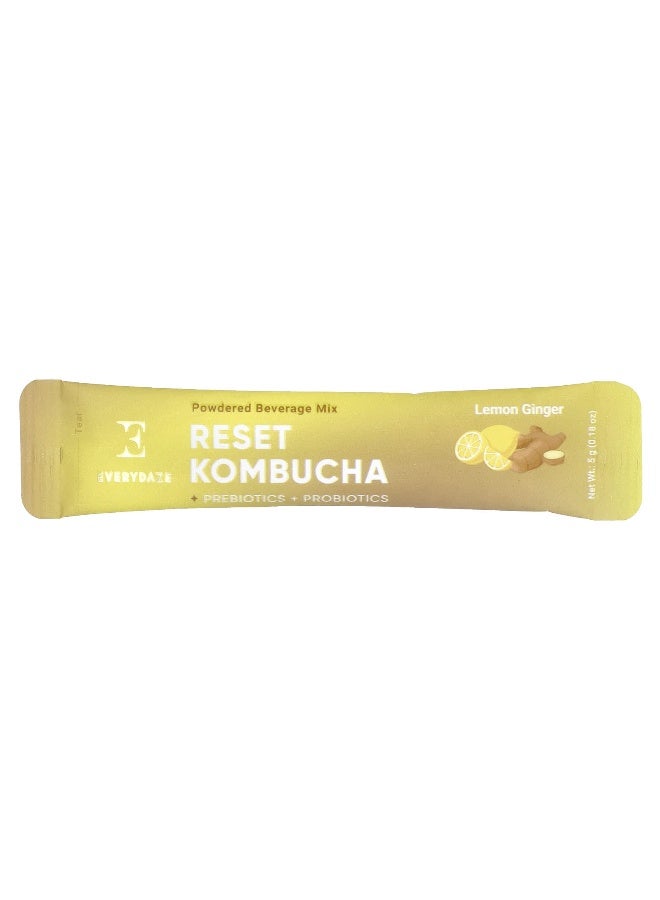 Everydaze, Reset Kombucha, Powdered Beverage Mix, Lemon Ginger, 10 Packets, 0.18 oz (5 g) Each (Packaging may vary) - Image 3