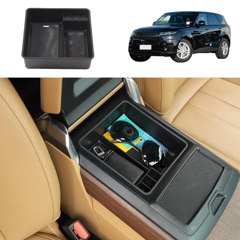 JONKOKO for Land Rover Range Rover Vogue L460 2023 Car Center Console Armrest Storage Box Organizer Tray for Range Rover Sport 2023 Armrest Hidden Storage Box Container (Without Refrigerator) - Image 1