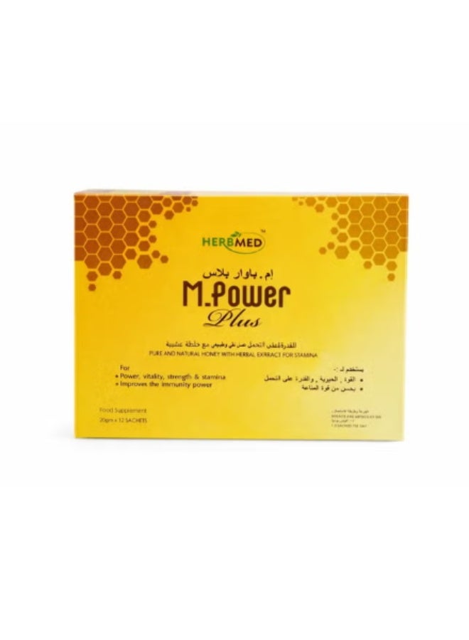 HERBMED M-Power Plus Honey 20g Sachet 12s - Image 1