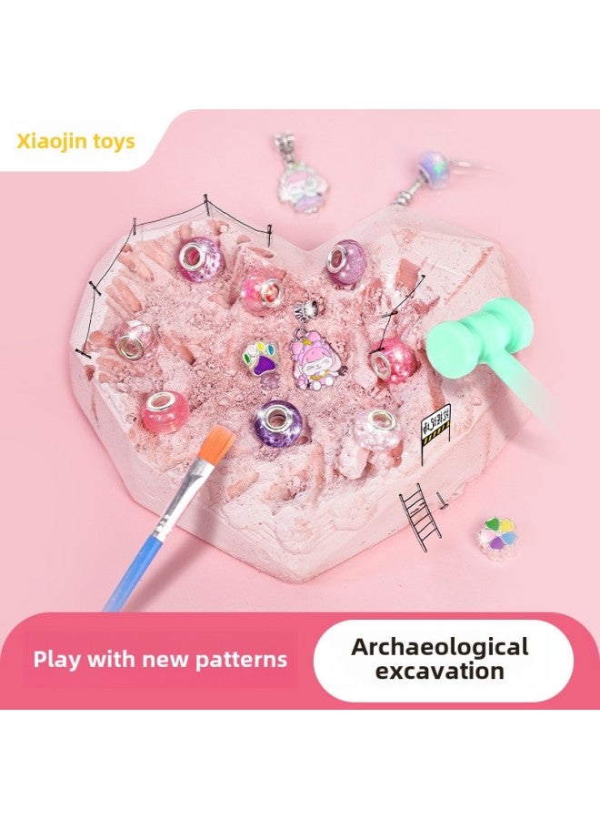Xiao Ling Toy Soap Treasure Digging Toy Creative Bracelet Handmade DIY Blind Box Jewel Digging Children-Color:Xiaoling Gem Bracelet Archaeology  - Image 3