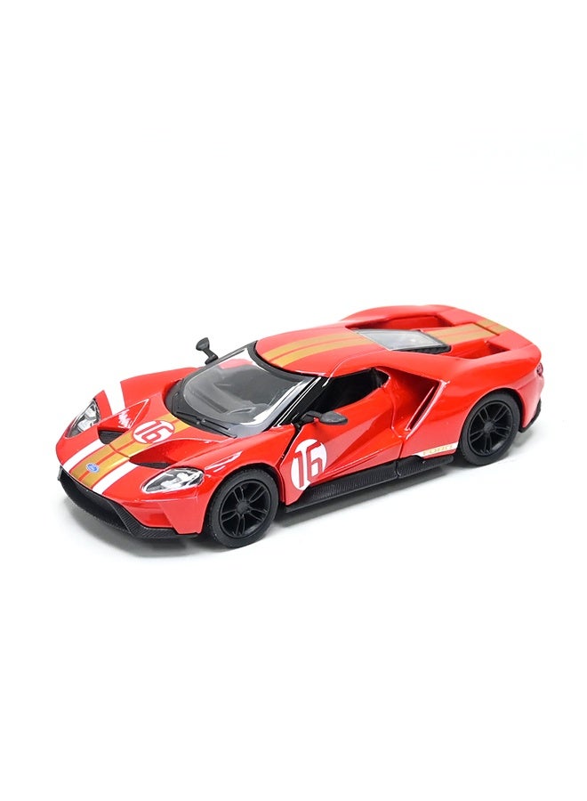 Kinsmart 1:38 Scale Door Openable Pull Back Action Ford GT Heritage Edition Diecast Metal Alloy Toy Car - Image 1