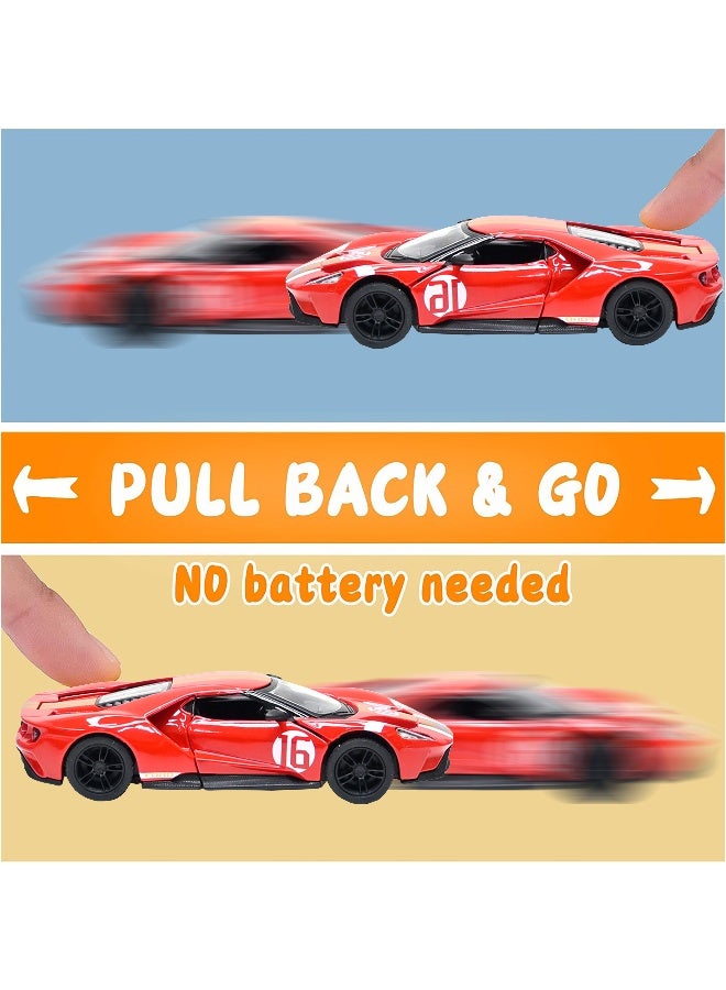 Kinsmart 1:38 Scale Door Openable Pull Back Action Ford GT Heritage Edition Diecast Metal Alloy Toy Car - Image 5