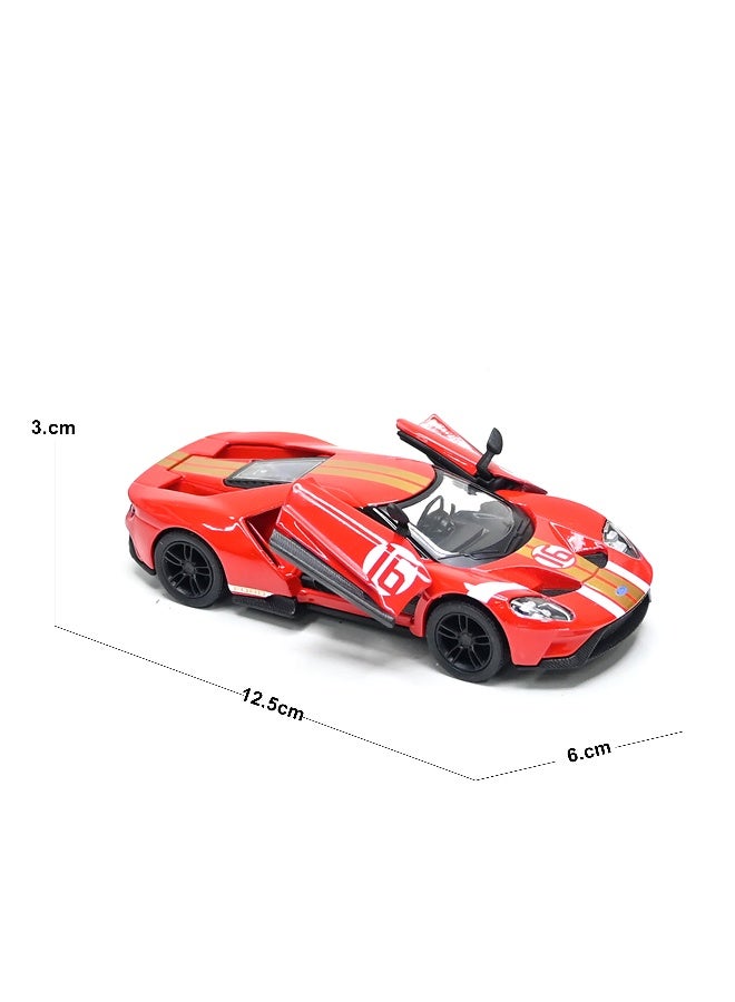 Kinsmart 1:38 Scale Door Openable Pull Back Action Ford GT Heritage Edition Diecast Metal Alloy Toy Car - Image 3