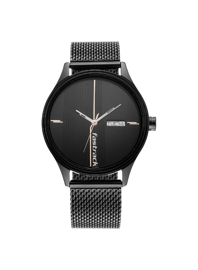 fastrack Men's Analog Round Shape Stainless Steel Wrist Watch - 3247NM03 -  Mm  - Image 3