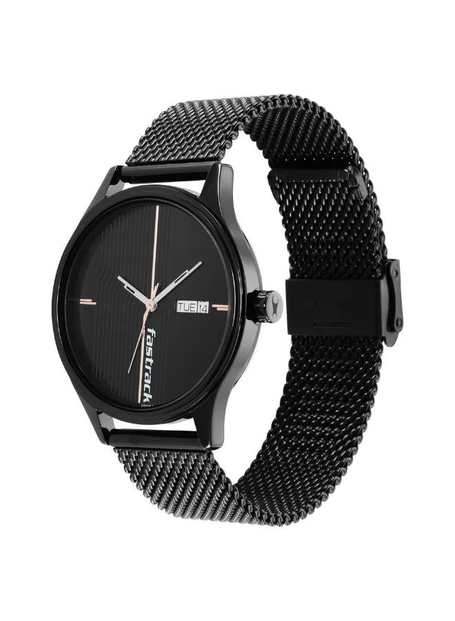 fastrack Men's Analog Round Shape Stainless Steel Wrist Watch - 3247NM03 -  Mm  - Image 4