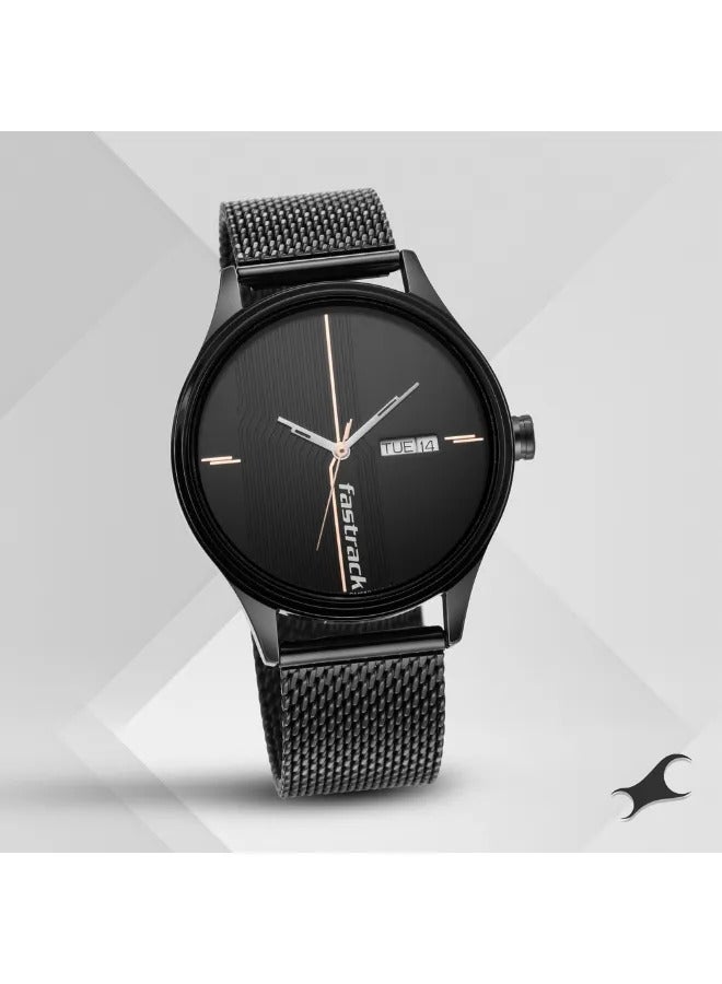 fastrack Men's Analog Round Shape Stainless Steel Wrist Watch - 3247NM03 -  Mm  - Image 1