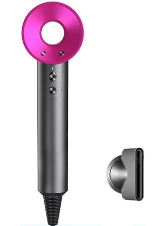 general SAFENHAND High Power Leafless Hair Dryer, 3-Level Constant Temperature, High-Speed, Low Decibel, Negative Ions Technology, Strong Wind, Ideal for Home and Bathroom Use (ROSE RED) - Image 1