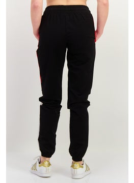 KANGOL Women Regular Fit Brand Logo Joggers Pants, Black  - Image 2