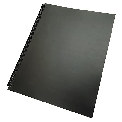 GBC Poly Binding Cover, 11"x8-1/2", 100% Recycled, Black, 25-Pack (25818) - Image 1