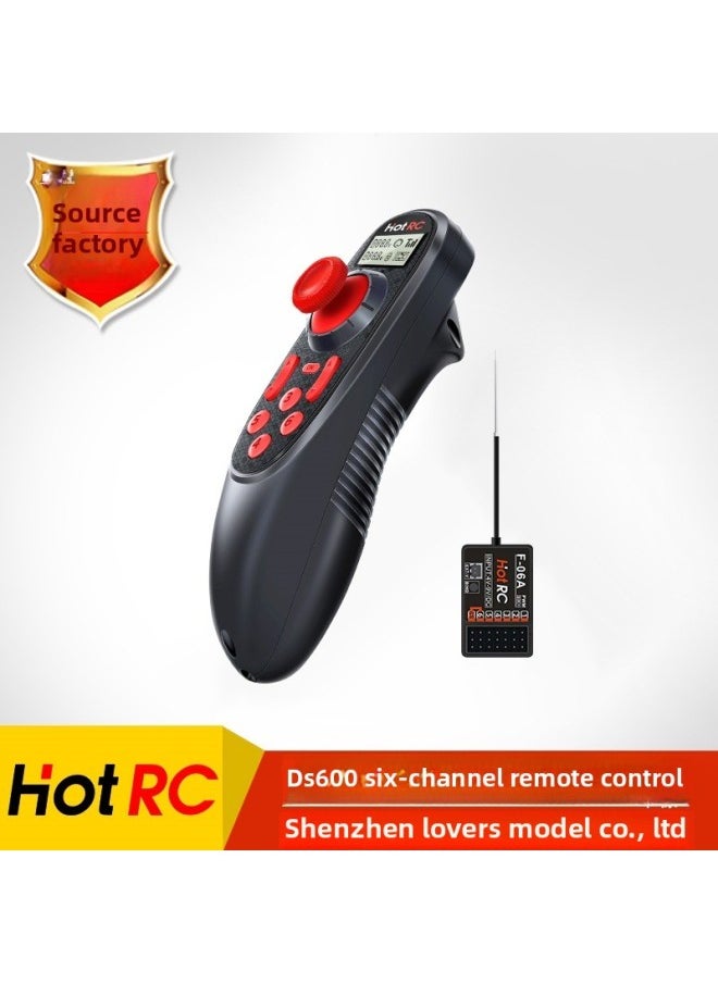 null - Ship Model Remote Controller Voltage 2.4G Nesting Ship Six-way Ship Model Front And Rear Remote Controller With Fixed-Color:Ds-600 Remote Control + Sbus Receiver Newly Upgraded With Screen Display - Image 1