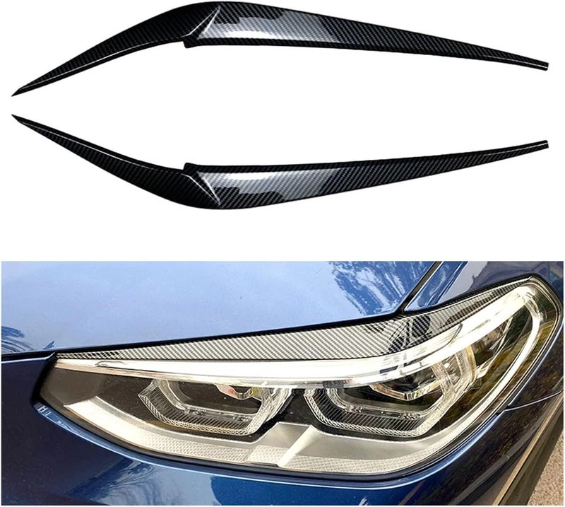 QASULER Car Headlight Eyebrow Eyelid Trim for BMW X3 X4 - Image 5