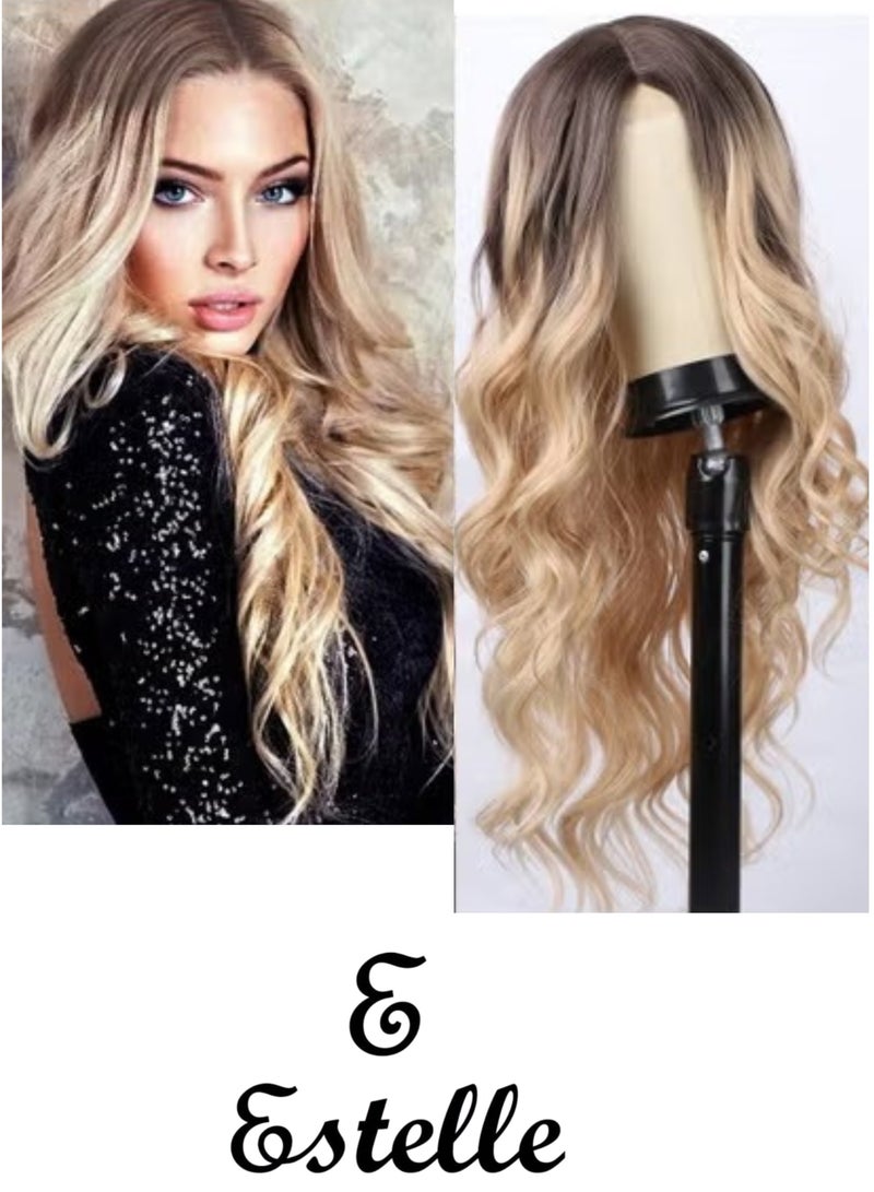 إستيل شعر مستعار أمامي صغير من الدانتيل للنساء طويل وقصير مجعد شعر مستعار للسيدات شعر مستعار للبنات شعر مستعار يومي للحفلات شعر مستعار BODYWAVE اللون رقم W1017 - Image 1