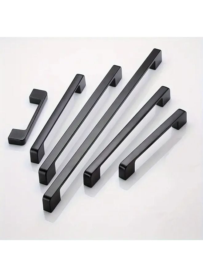 4pcs 160mm Black Aluminum Alloy Furniture Handles Modern Minimalist Drawer Pulls - Image 3