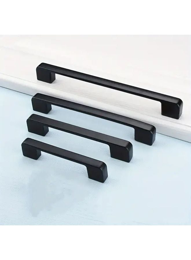 4pcs 160mm Black Aluminum Alloy Furniture Handles Modern Minimalist Drawer Pulls - Image 5