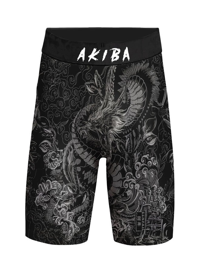 Akiba شورت ضغط رياضي عالي الأداء من أكيبا للجنسين (مقاس ألفا، متوسط) أسود - Image 1