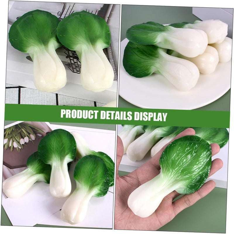 5pcs Realistic PVC Simulation Vegetable Models Set, Lifelike Artificial Vegetable Decor for Kitchen Display and Food Photography Props - Image 3