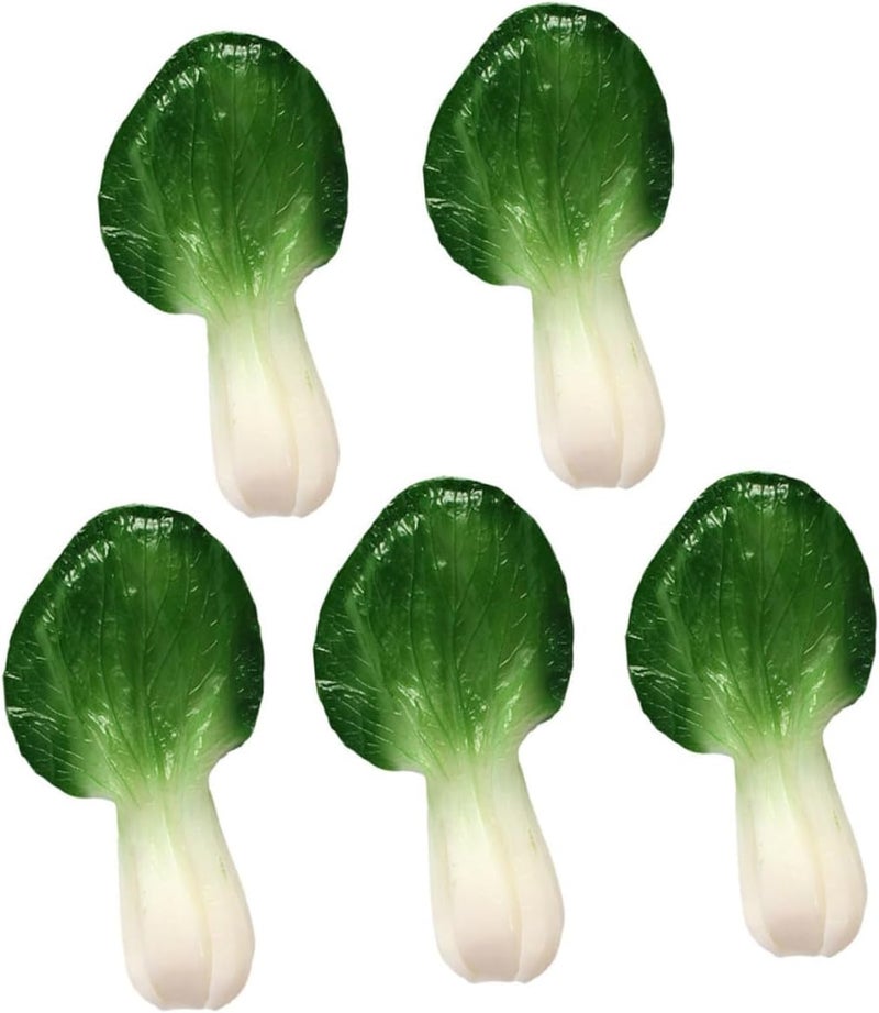 5pcs Realistic PVC Simulation Vegetable Models Set, Lifelike Artificial Vegetable Decor for Kitchen Display and Food Photography Props - Image 1