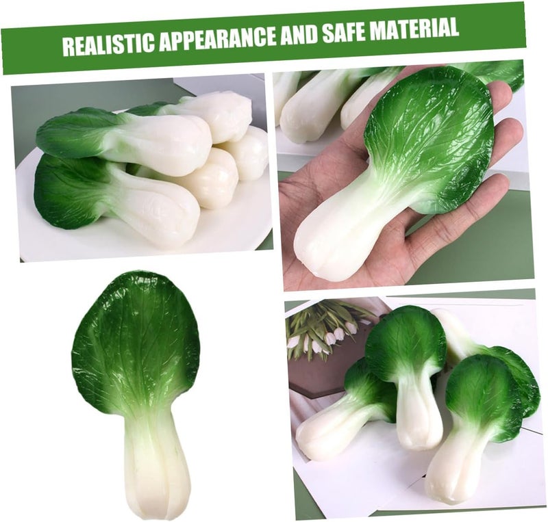 5pcs Realistic PVC Simulation Vegetable Models Set, Lifelike Artificial Vegetable Decor for Kitchen Display and Food Photography Props - Image 4