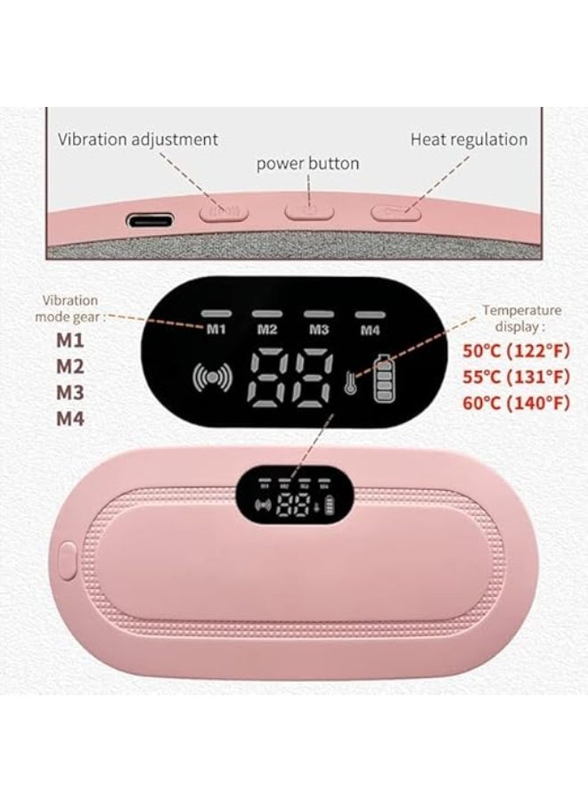 Cordless Rechargeable Heating Belt with Massage Function, Portable Waist and Abdominal Heating Pad for Daily Comfort and Relaxation - Image 4