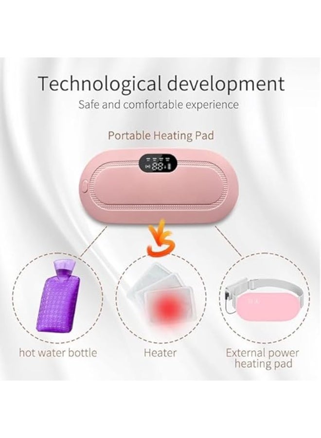 Cordless Rechargeable Heating Belt with Massage Function, Portable Waist and Abdominal Heating Pad for Daily Comfort and Relaxation - Image 2