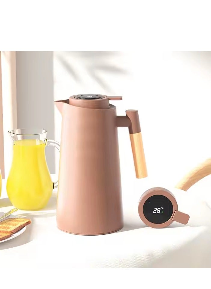 Insulated Thermal Coffee Digital Thermos 1L - For Heat Preservation - For Tea, Coffee, Or Any Cold Drinks - Image 2