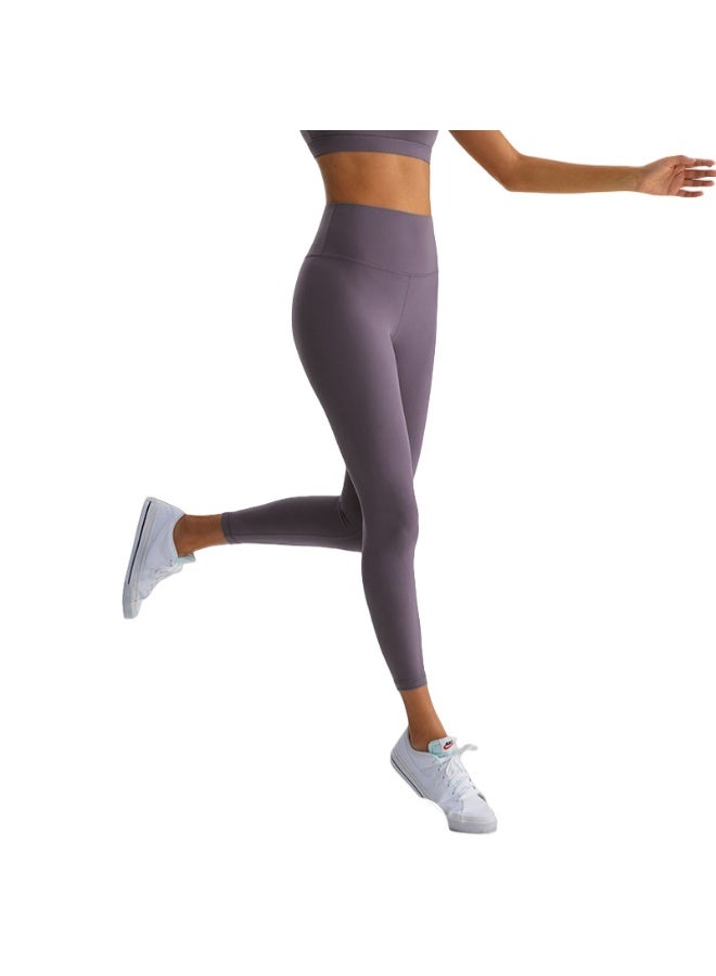 NIBEMINENT Essential/Pure&Plain 7/8 Leggings, High Waisted Compression Soft Pants Workout Athletic Yoga Pants 24" - Image 1