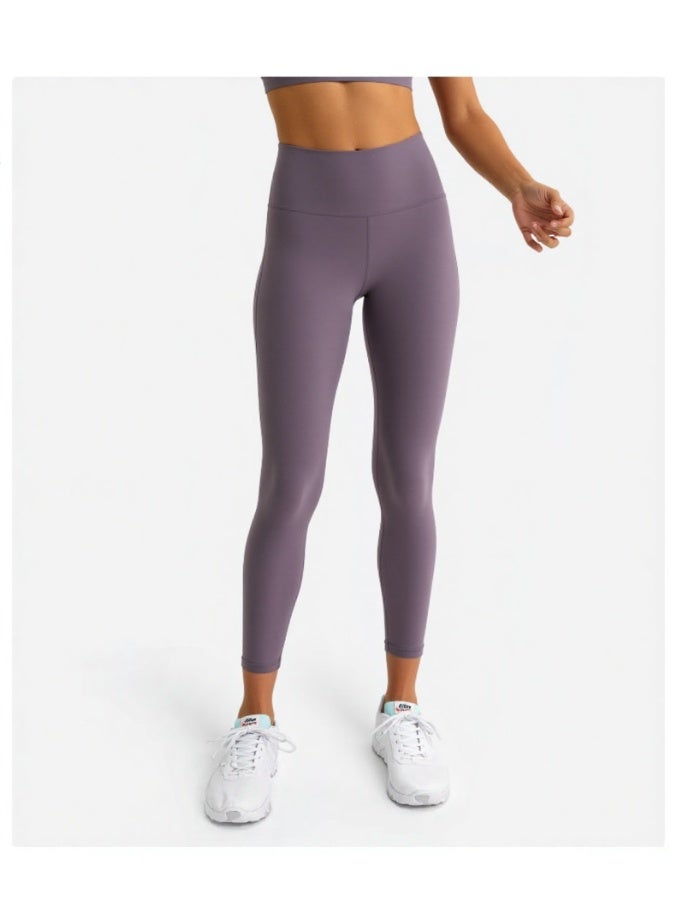 NIBEMINENT Essential/Pure&Plain 7/8 Leggings, High Waisted Compression Soft Pants Workout Athletic Yoga Pants 24" - Image 2