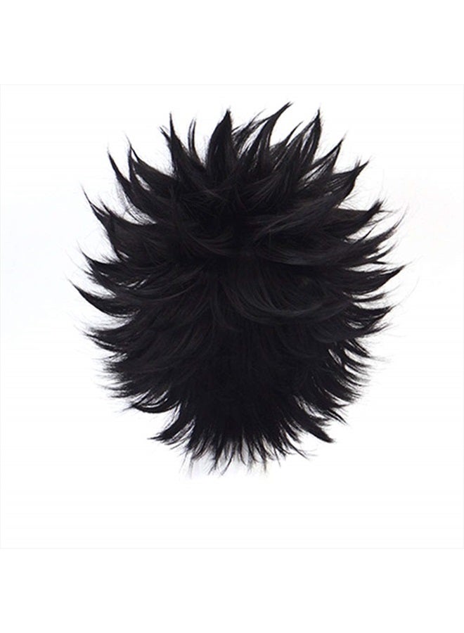 OSIAS Dabi Wig,Black Short Cosplay Wig With Wig Caps - Image 4