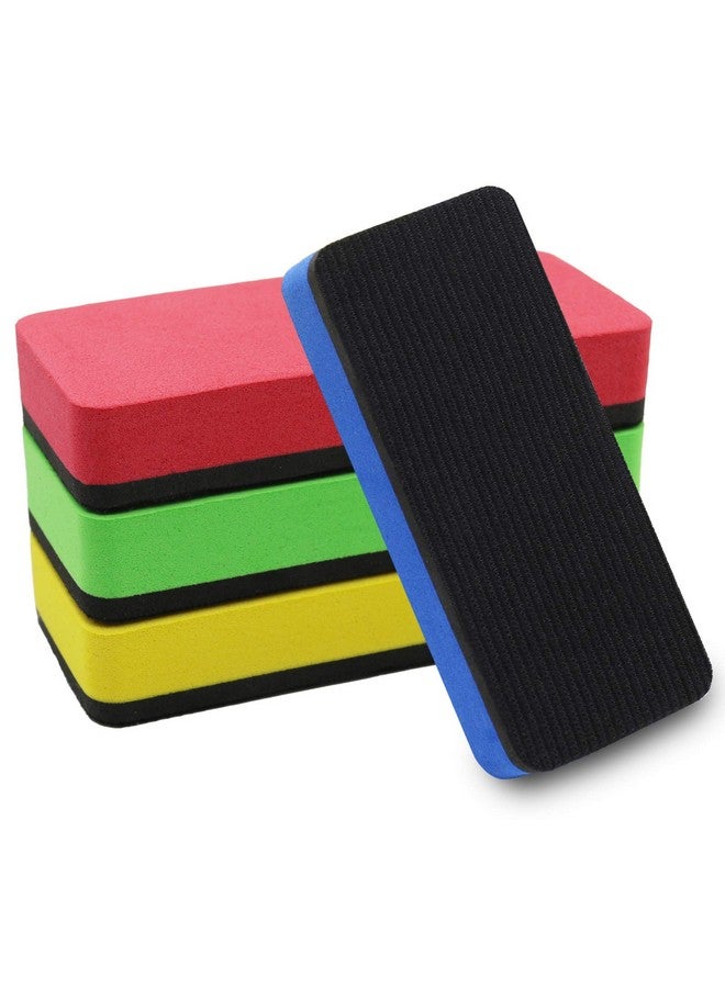 OWLKELA Magnetic Dry Erase Erasers Assorted White Board Erasers 4 Pack Dry Erase Board Erasers Magnetic Whiteboard Eraser - Image 1