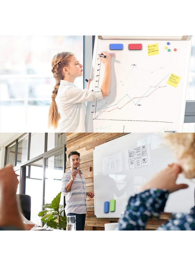 OWLKELA Magnetic Dry Erase Erasers Assorted White Board Erasers 4 Pack Dry Erase Board Erasers Magnetic Whiteboard Eraser - Image 5