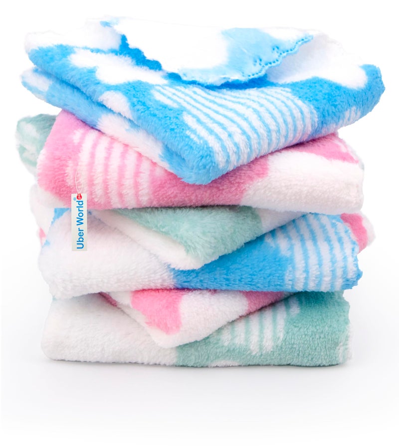 Uber World Multicolor Microfiber Handkerchief for Kids & Women | Sky and Cloud (12 Pack) - Image 1
