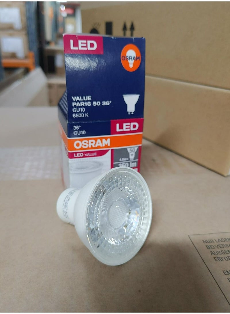 OSRAM Osram LED GU10 Parathom Lamp Par16 Non-Dimmable 5w 6500k Day Light Bulb Pack Of 10 - Image 5