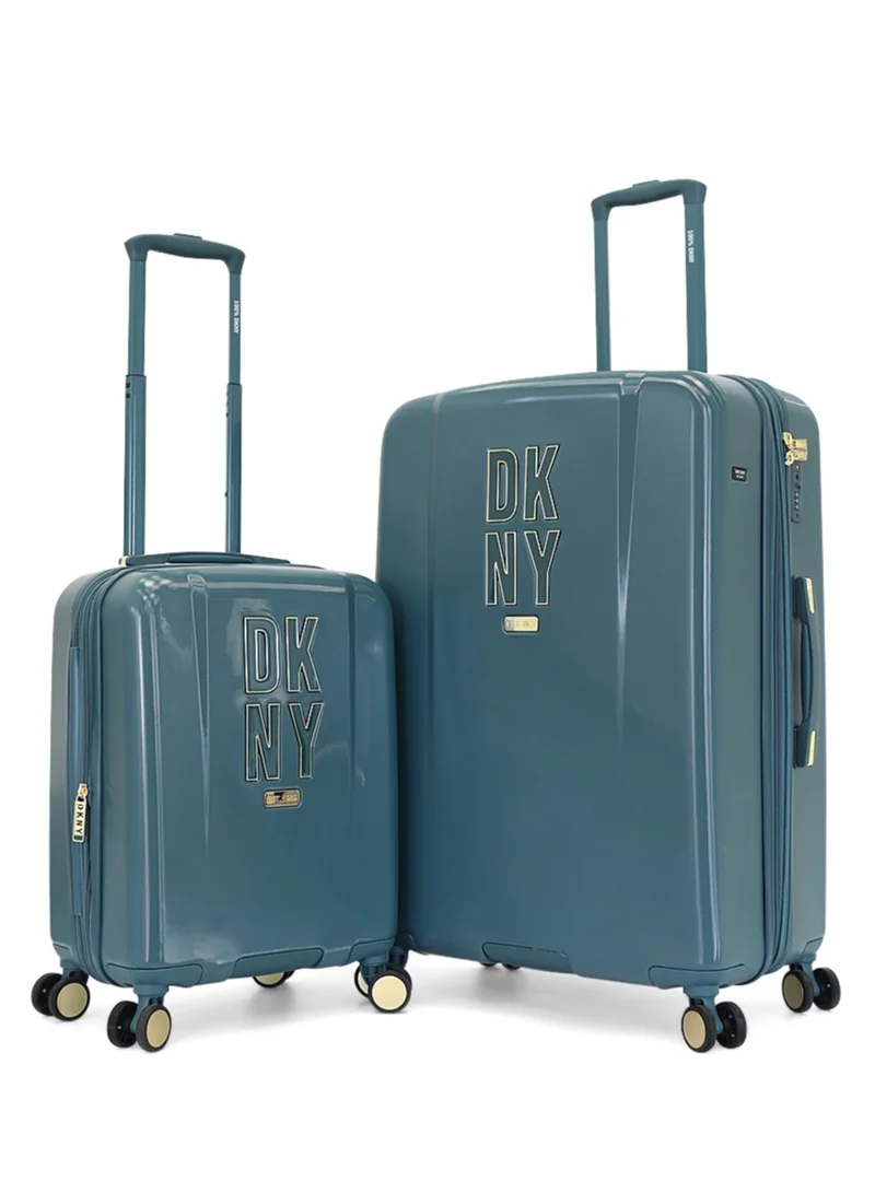 دكني طقم حقائب سفر  قطعتين صلبة بعجلات دوارة