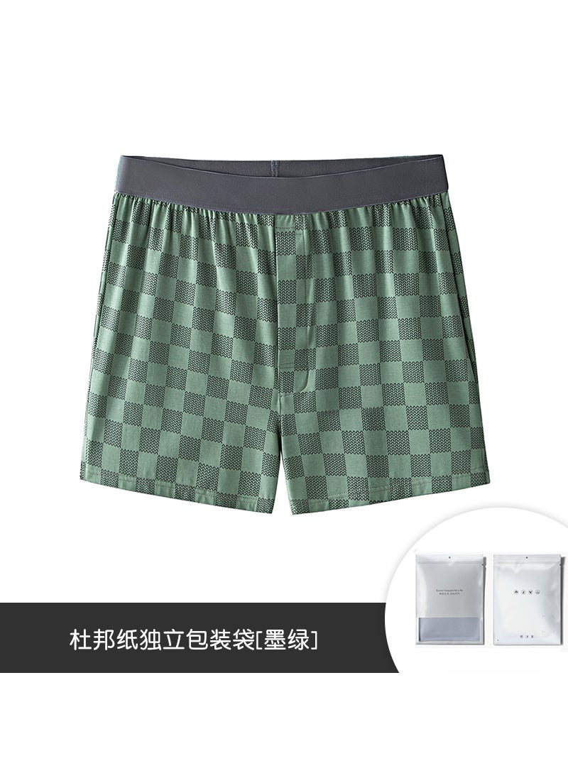 Generic - Mens Modal Cotton Alo Pants Casual Sleep Shorts Black - Image 1