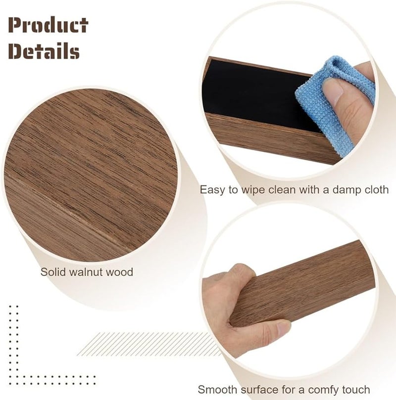 Solid Walnut Draft Beer Tap Handle 8 Inch for Kegerators with 3 8 16 UNC Thread Home Bar Gift - Image 5